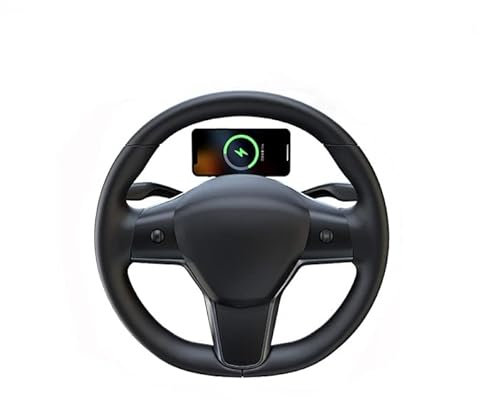 ALINZO Support Chargeur Magnétique sans Fil pour Voiture, Support de Smartphone Adsorbable, Accessoires de Décoration Intérieure, pour Tesla Model 3 X S Y,Wireless Charging