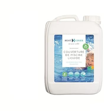A B Pool ABP HEATCOVER - Couverture de Piscine Liquide Anti-évaporation d'eau - bidon 5 litres