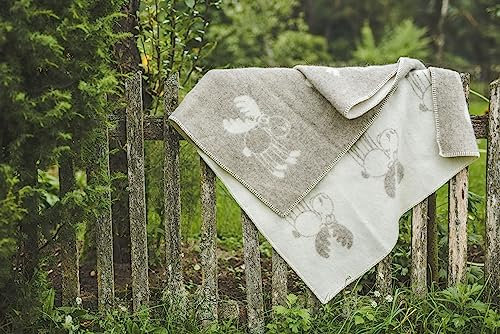 Ger3as Babydecke Wolldecke Plaid 90 x 130 cm Warme Decke aus Schafwolle Decke Kuscheldecke Wolle Überwurf, Plaid oder Kuscheldecke für Sofa