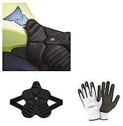 KOMPATIBEL MIT Honda GL 1800 F6B Gold Wing Bagger Tucano Urbano 326-N2 Anti-Sweat-Motorrad-SITZBEZUGKISSEN AUS AERO 3D-MESH SCHWARZ KÜHL FRISCH 39X36CM Dicke 2CM KÜHL IM SITZEN