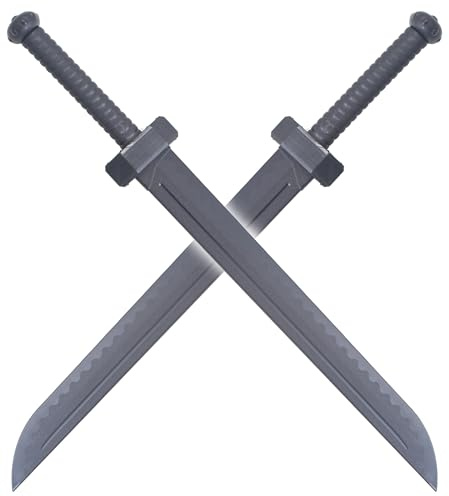 Pack 2 Epees Plastique Epees de Combat en Polypropylene 79cm Entrainement Arts Martiaux
