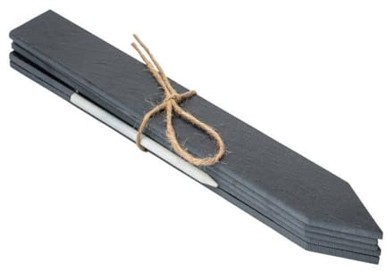 Schiefer-Stecker mit Kreide. Stecker 30cm 5 Stück. Blumenschilder, Kräuterstecker, Namensschilder, Pflanzenschilder, Pflanzenstecker. Groß