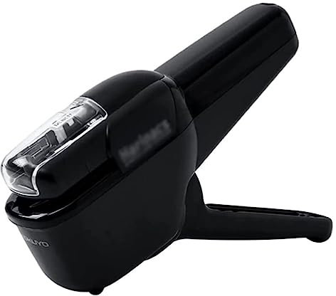 ALLC Tacker Büro Tragbarer Hefter, müheloser Hefter, 10-Blatt-Hefter mit Griff, Bürohefter, Desktop-Hefter. Tragbare Büro Heftgerät (Color : Black, Size : Taille Unique)