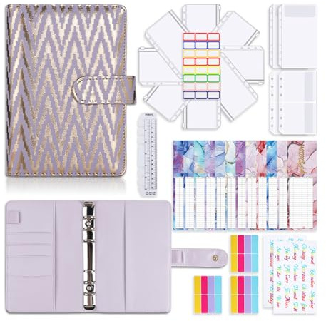 Eljeczt Budget Planner Budget Binder A6 Budgetplaner Haushaltsbuch Umschlag Challenge Ordner Sparbuch Mit Folien Budgetplaner Deutsch Mit Geldumschläge Budgetbogen