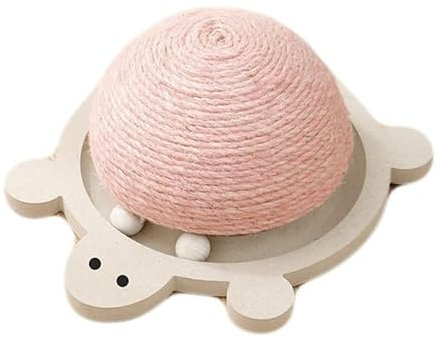Kratzpappe für Katzen Katzen Kratzschaber Spielzeug Katze Kratzbrett Matte Ball Spielzeug for Krallenschärfer Möbel Heimtierbedarf Katzenspielzeug (Color : Pink)
