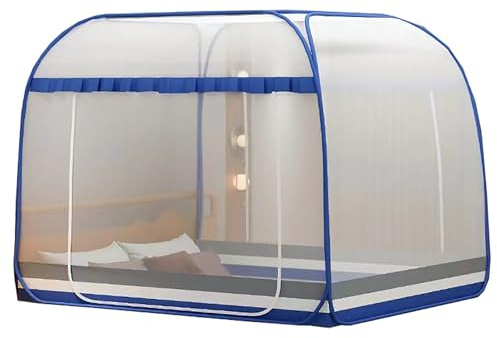 CUTTE Pop-Up Moskitonetz Sommer-Betthimmel Faltbar Tragbar Moskitonetz Installation Kostenlos Bed Dream Tents Schlafzelt für Einzel- Bis Kingsize-Betten