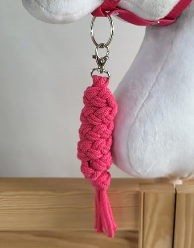 Super Hobby Horse Seilhalteleine für Steckenpferd – dunkelrosa. Kein Pferd enthalten.