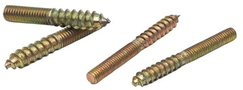 Stockschrauben Doppelkopfschraube Stockschraube Holz-zu-Metall-Dübel Doppelseitige Möbelbefestigung selbstschneidende Schrauben (Size : Falt M8X100 10PCS)