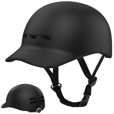 KINGLEAD Urban Commuter, casco da bicicletta, elegante, da uomo e da donna, per ciclismo, trekking, city scooter, da uomo, regolabile, 57 – 62 cm (titanio)