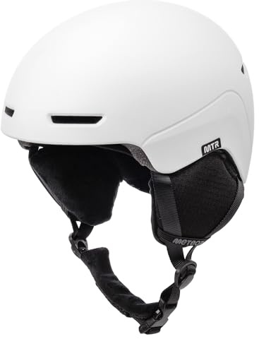 Skidhjälm Skihelm Skidhjälm Barn Herr Dam Snowboardhjälm Ski Helmet Skid Hjälm Vit Svart Skidhjälm Utomhus Snösport Snowboard Skidåkning METEOR