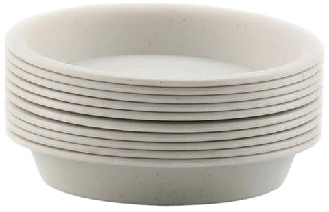 SHBHWS Blumentopf-Untersetzer 10 Stück runde Sukkulenten-Blumentopf-Tabletts, Pflanzgefäß, Untertasse, flaches Bewässerungs-Blumentopf-Sockel Blumentopf-Untersetzer Eckig(11.5 * 9CM)