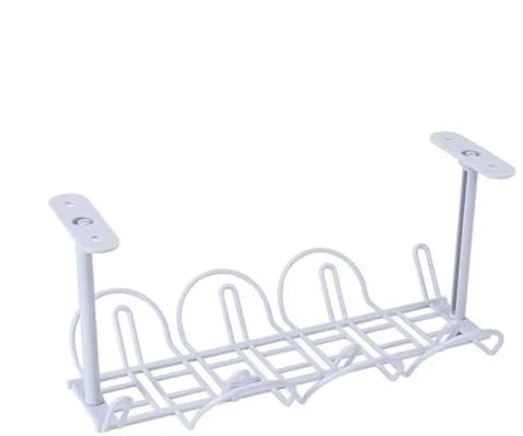 Bandeja Portacables Bajo La Mesa Estante de cesta de alambre debajo de la Mesa, estante de almacenamiento de alambre for escritorio, bandeja de gestión, organizador de cables, estante de Cable, cesta