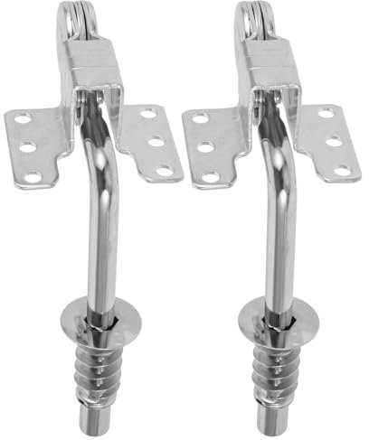 TEHAUX Charnières D'appui-tête en Fer Argenté Lot de 2 de Canapé Réglables et Fonctionnement Fluide Installation Facile et Compatible pour Salon et Chambre pour Salon Chambre