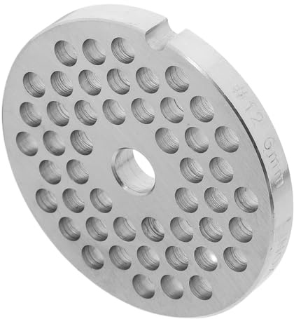 VALICLUD Disco Di Macinazione Per Tritacarne Elettrico 12# Foro 6mm in Acciaio Inossidabile Accessorio Per Carne Piastra Di Ricambio Per Cucina Macinazione Uniforme Produzione Di Salsicce