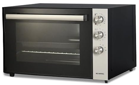Forno Elettrico XXL Capacità 70 Litri 2500 W Fornetto Con Tre Manopole Colore Nero Inox