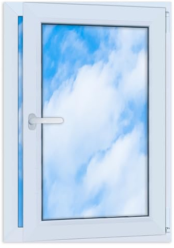 LORAC | Fenêtre en plastique blanc 700 x 1000 mm, 70 x 100 cm, PCV, DIN droite, inclinable et exposable, double vitrage, économe en énergie – Fenêtre avec certificat CE pour cave et appartement