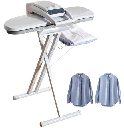 Large Steam Iron Press, 1800W Automatic Ironing Machine, 800x310mm Area, 50Kg Pressure, 300ml Water Tank, Adjustable Temperature, Smart Steam Press for Hotels and Laundry