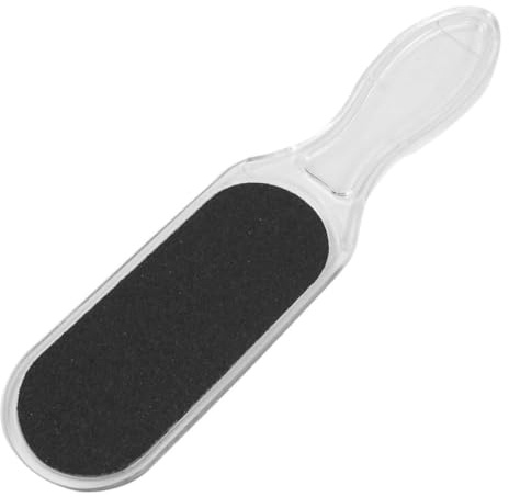 ibasenice Lima para Pies Doble Cara de Plástico Duro Resistente, Ligera y Portátil para Eliminar Durezas y Callos, Adecuado para Pedicura en Casa