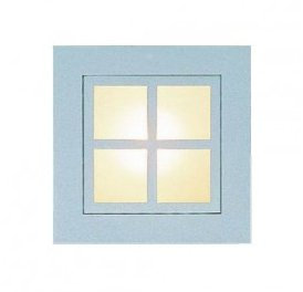 CLE LED/Halogen Deckeneinbauleuchte YK Quattro Square Window max.1x 35W alu grau