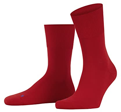 FALKE unisex - vuxen Strumpor Run U So bomull funktionellt material osynlig enfärgat 1 par, Röd Fire 8150, 37-38