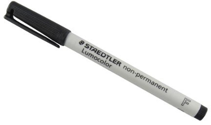 STAEDTLER MARS Folienstift Lumocolor F nonpermanent schwarz