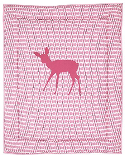 TAFTAN BX-701 Krabbeldecke Reh, 100 x 80 cm, rosa