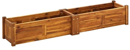 vidaXL Garten-Hochbeet Akazienholz 150x30x25 cm
