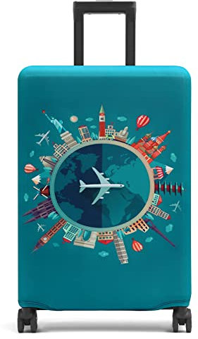 Youth Union Kofferhülle Elastisch Kofferhülle Bambus Kohlefaser 18-32 Zoll Kofferschutzhülle Gepäck Cover Reisekoffer Hülle Kofferschutz Luggage Cover Gepäc(Farbe 2, XL)