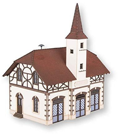 NOCH Feuerwehrwache mit Micro-Sound Sirene