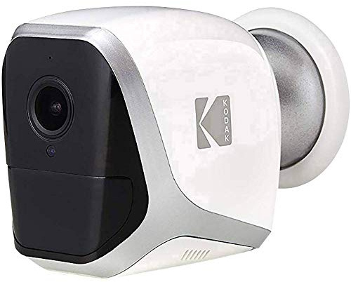 Kodak W101 Videocamera Di Sorveglianza FULL HD 1080p Completamente Autonoma. Connessione WiFi e Batteria A Lunga Durata. Da Interno E Esterno Con Batteria (4 Batterie AA LR6)