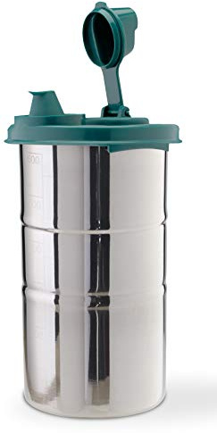Signoraware Easy Flow Ölspender aus Edelstahl, 650 ml, 1 Stück, Waldgrün