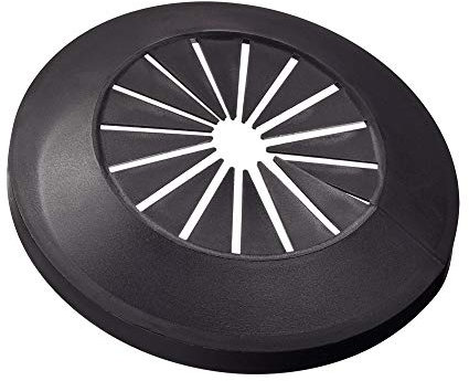 sourcing map Pipe Cover Decoration, 15mm-40mm PP Plastic Escutcheon Water Pipe Drain Line Cover Black 12pcs