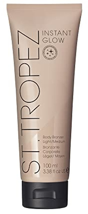 St.Tropez Instant Glow Face & Body Bronzer, Light to Medium Smudge-Proof, Vegan, Natural & Cruelty-Free