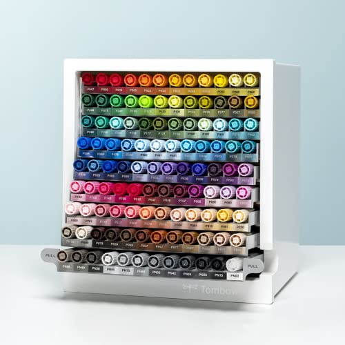 Tombow Skrivbordsorganisatör | Praktisk förvaring för ABT Dual Brush Pens i 107 färger + blender [ABT-108C-ORGA]