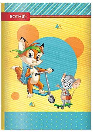 ROTH Muttiheft Fredo & Fitzi - Oktavheft für die Grundschule, A6-64 Seiten liniert