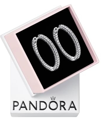Pandora 293016C01 Zeitlose Pavé-Ring-Ohrringe