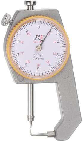 QUARKZMAN Quadrante Spessore Calibro 0-20mm | 0,01mm Meccanico Spessore Collaudatore Calibro per Misurare Misurare Tubo, Foglio Metallo