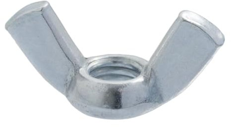 10 tuercas de mariposa M12 – galvanizadas – DIN 315 – Tuercas de mariposa con forma de ala angular, tuerca de mariposa de forma americana