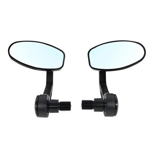 SAMWDK Lenkerendenspiegel Für MT-07 Für MT-09 Für MT10 FZ1 FZS1000 FZ6 FZ6R XJ6 Für TMAX530 Für TMAX500 Motorrad Griff Spiegel Bar End Spiegel Rück Rückspiegel Motorrad