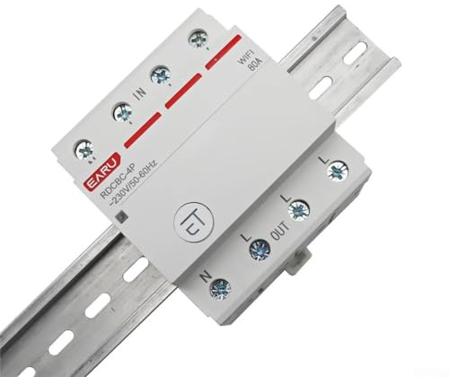 HOHOVYVY Interrupteur WiFi, interrupteur intelligent, disjoncteur WiFi triphasé, interrupteur à minuterie Smart Time par télécommande vocale (63 A)