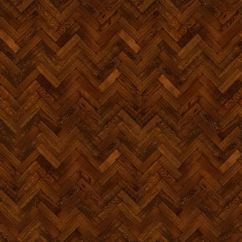 Pack of 5 Dolls House Miniature Parquet Flooring 6 Inch Cocoa Colour Oak Strip Effect