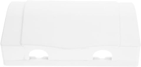 JEWEDECO Cubierta Protectora de Plástico Blanco para Enchufes Eléctricos Protección Extra Adecuado para Cocinas y Baños