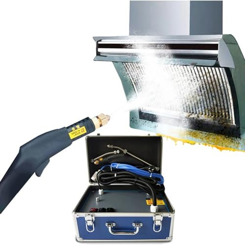 Macchina per la pulizia a vapore da 3500 W, pulitore regolabile a secco e a umido ad alta temperatura da 120 ℃, per cappe da cucina, condizionatori d'aria