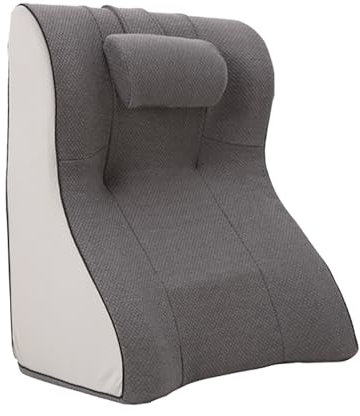 YXXSDP Keilkissen Bett Lesekissen Keilkissen Für Schlafapnoe, Rückenlehnen-Dreieck Mit Nackenrolle Bettkeil-Lesekissen Für Säure-Reflux-Linderung Fest, Sofa/Boden/Einzelboden(Gray B)