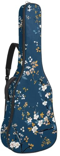Gitarrentasche für Akustikgitarre mit schwarzen und weißen Streifen, dick gepolstert, wasserdicht, für 101,6 cm, 104,7 cm, 106,7 cm, Mehrfarbig 04, 42.9x16.9x4.7 in, Lässiger Tagesrucksack