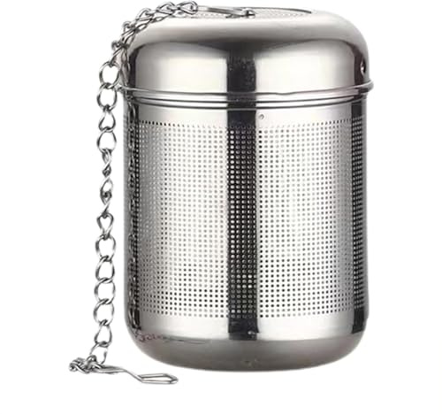 Filtro de estofado de condimentos, colador inoxidable, colador de bolas de té de malla fina, infusor, acero reutilizable para el hogar, restaurante, cocina, sopa, inoxidable, 5,2 x 5,2 x 6 cm