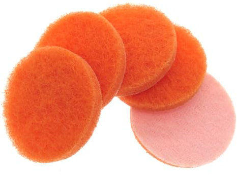 Dunxiles Scheuerschwamm, 10 Stück, 7,6 cm, Beflockte Industrielle Scheuerschwämme, Strapazierfähig, 240/400/800/1000 Nylon-Polierschwamm für Die Küchenreinigung, Fein, Reinigungswerkzeug