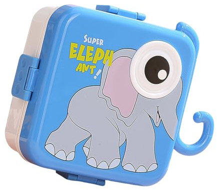Contenitore per il pranzo adatto ai bambini diviso contenitore per alimenti a tema cartone animato stoviglie con scomparti stoviglie portatili per la scuola