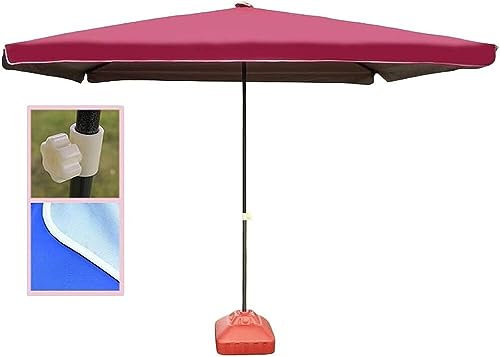 HUIBBGO Ombrellone da Giardino, ombrellone da Spiaggia, Quadrato, Portatile, per Patio, Esterno, Mercato, ombrellone, Tavolo da Esterno, terrazza, Giardino, ombrellone da Spiaggia, Riparo dal Sole