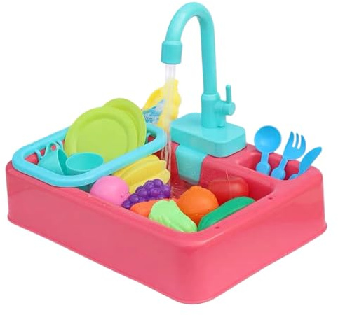 Jouet Évier Cuisine - Système Automatique de Circulation d'eau | Jeu d'eau Éducatif pour de 1 à 3 Ans Intérieur Extérieur Crèche Maternelle